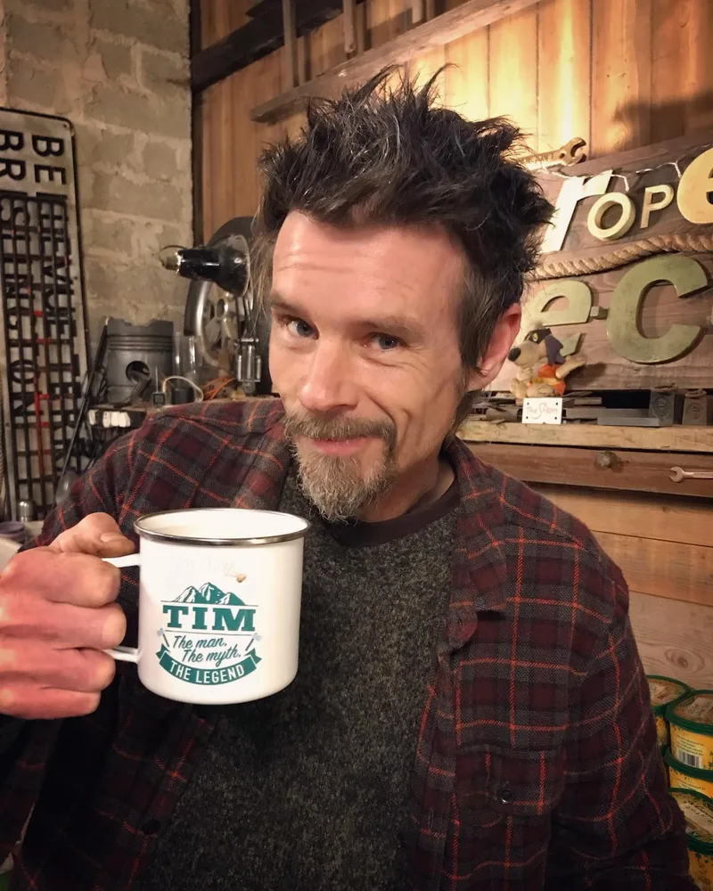 Man drinking tea