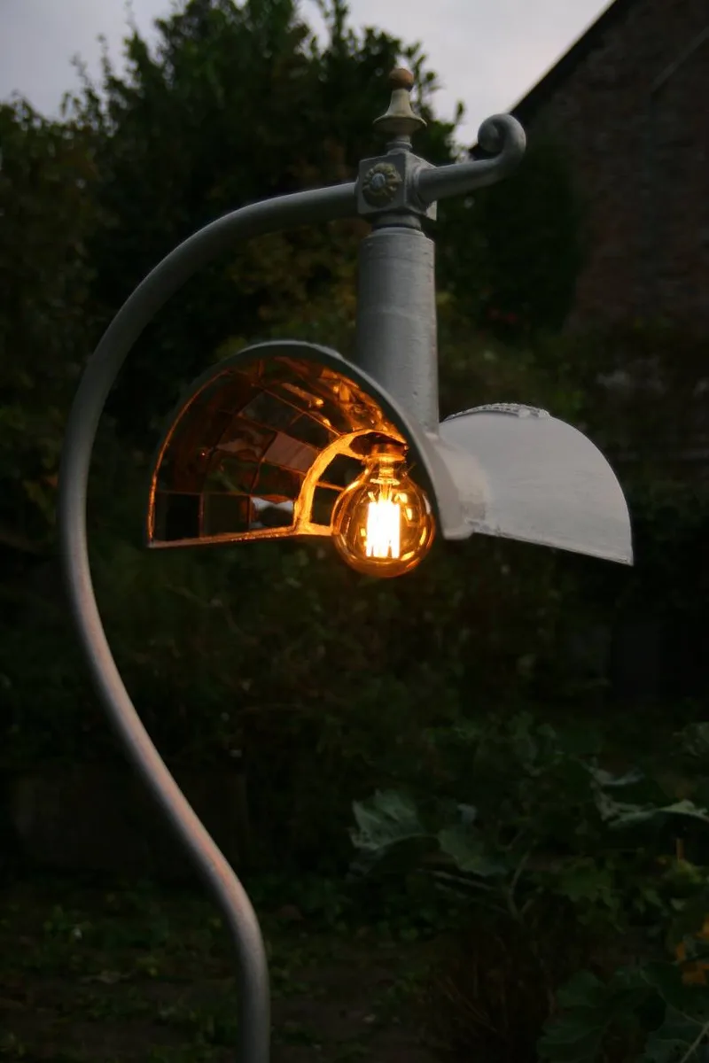 Restored street lamp