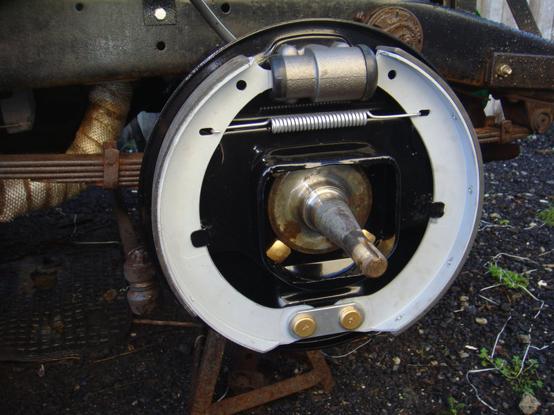 1941 Ford truck restoration brake shoes