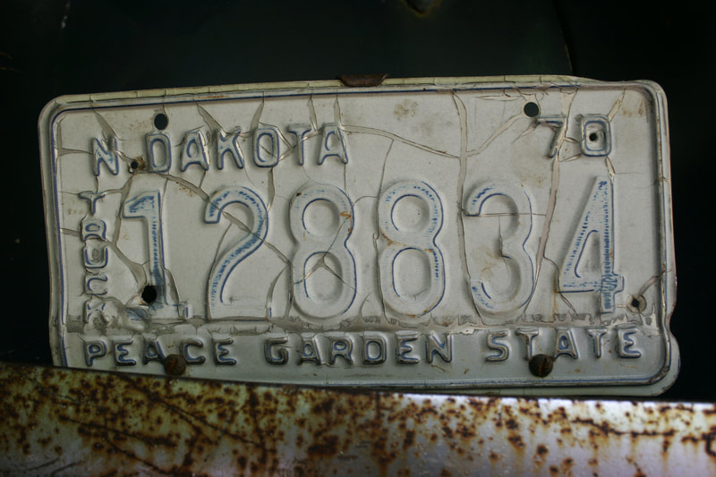 North Dakota registration plate from 1970