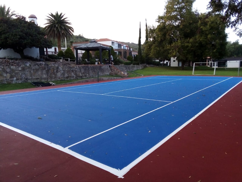 Cancha de Tenis superficie Dura Pisando Fuerte
