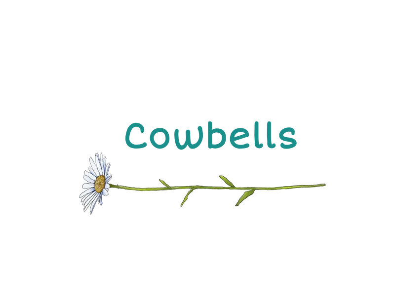 cowbells - original handpainted